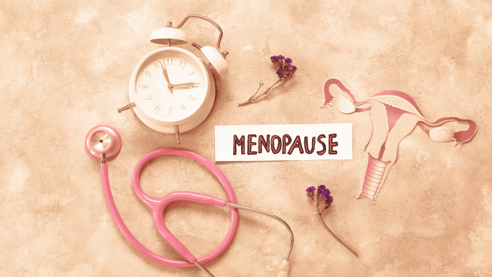 Menopaussia havainnollistava kuvituskuva.