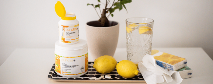 C-vitamiini ja sinkki täsmähoitona syysflunssaan