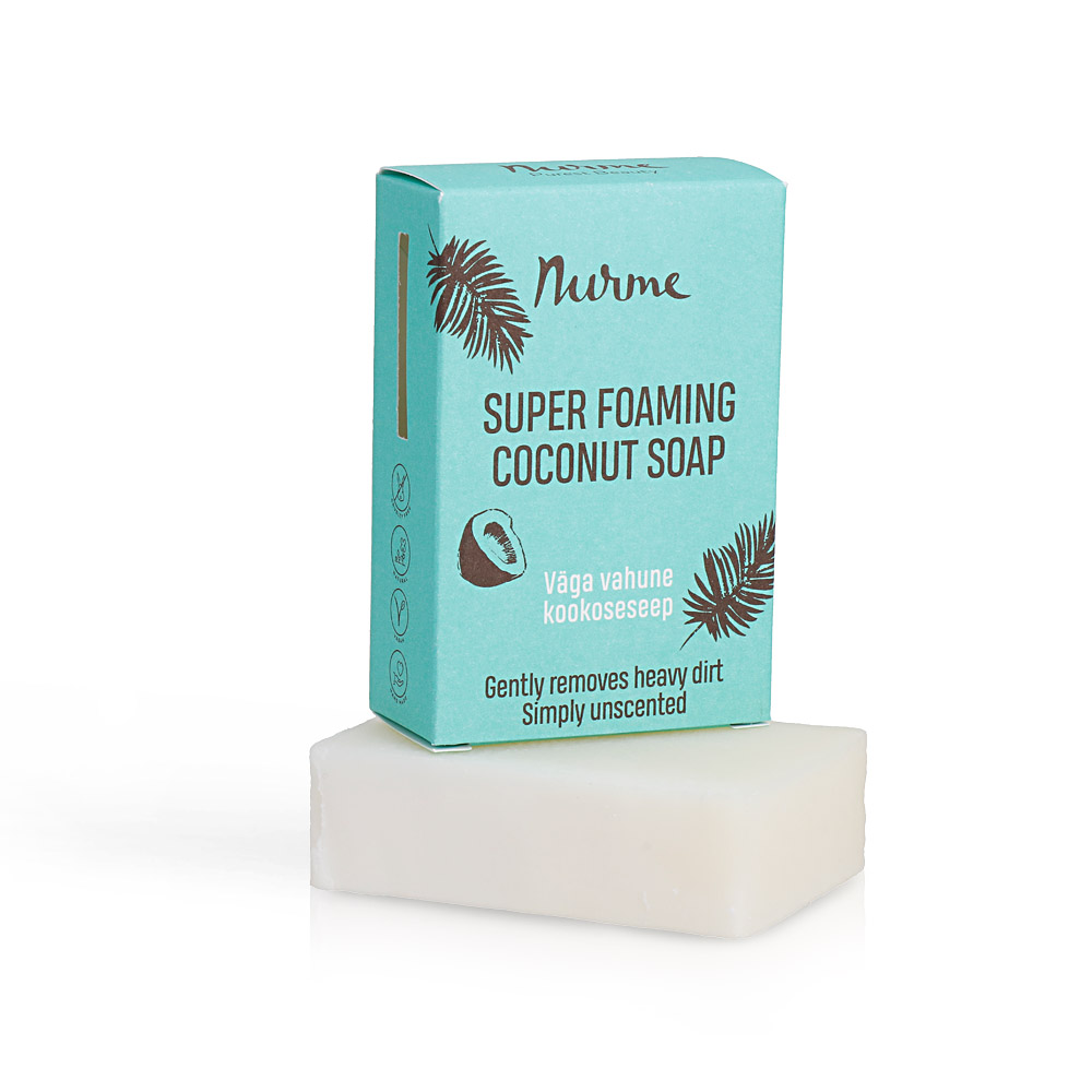 Nurme Coconut Soap voimakkaasti vaahtoava kookospalasaippua 100 g