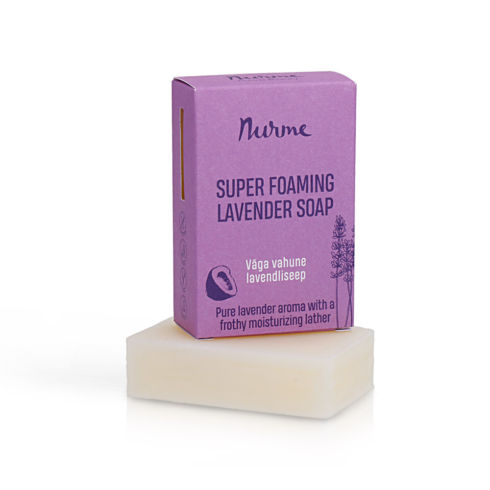 Nurme Lavender Coconut Soap rauhoittava laventeli-kookospalasaippua 100 g