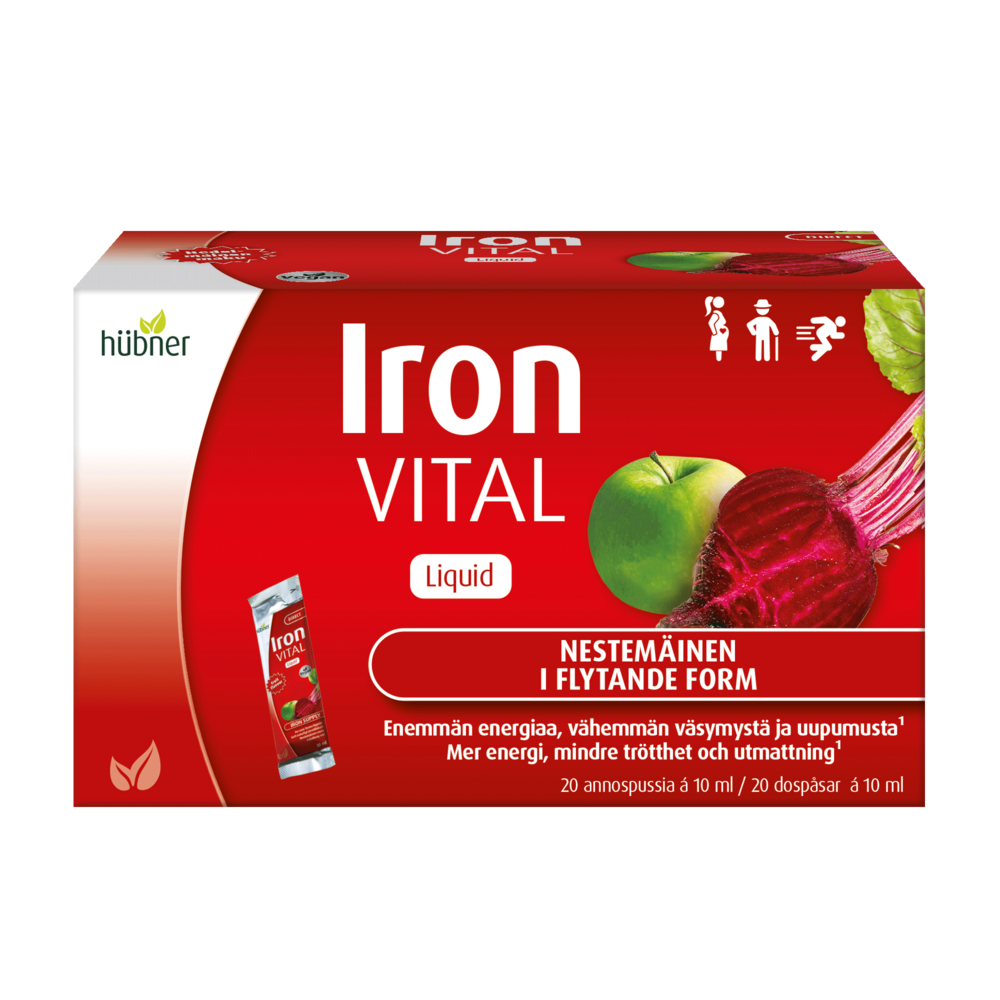 Hübner Iron Vital annospussi 20x10 ml — Olo-apteekki