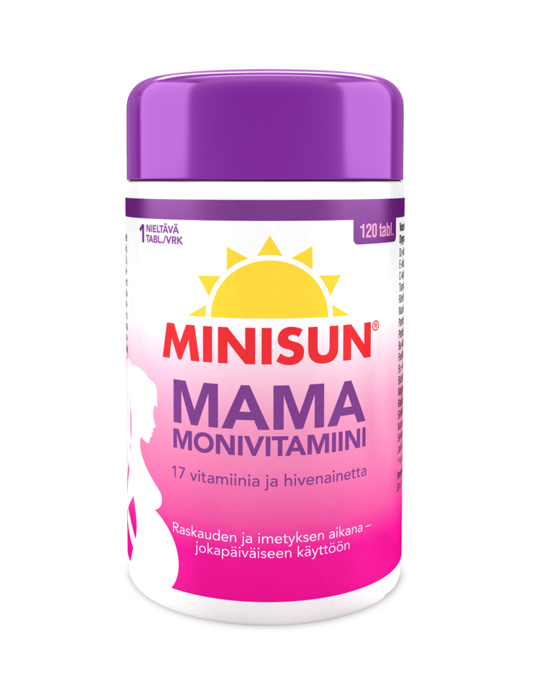 Minisun Monivitamiini Mama 120 tablettia — Minisun