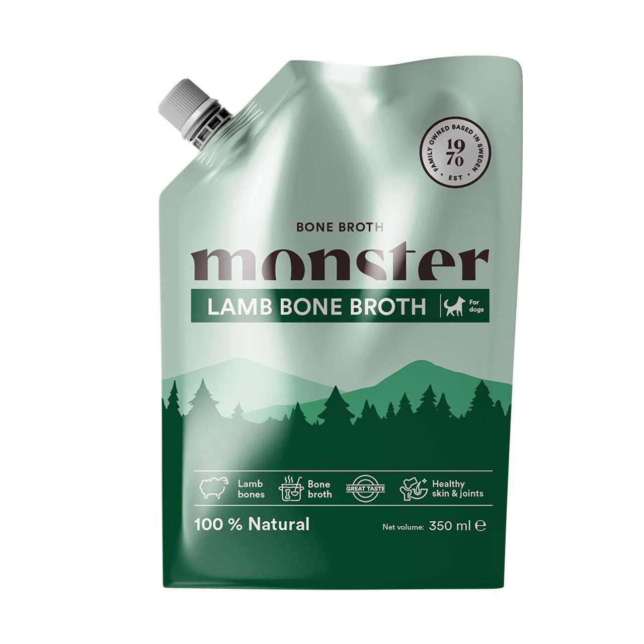 Monster Dog Bone Broth Lamb Luuliemi 350 ml (10 pack)