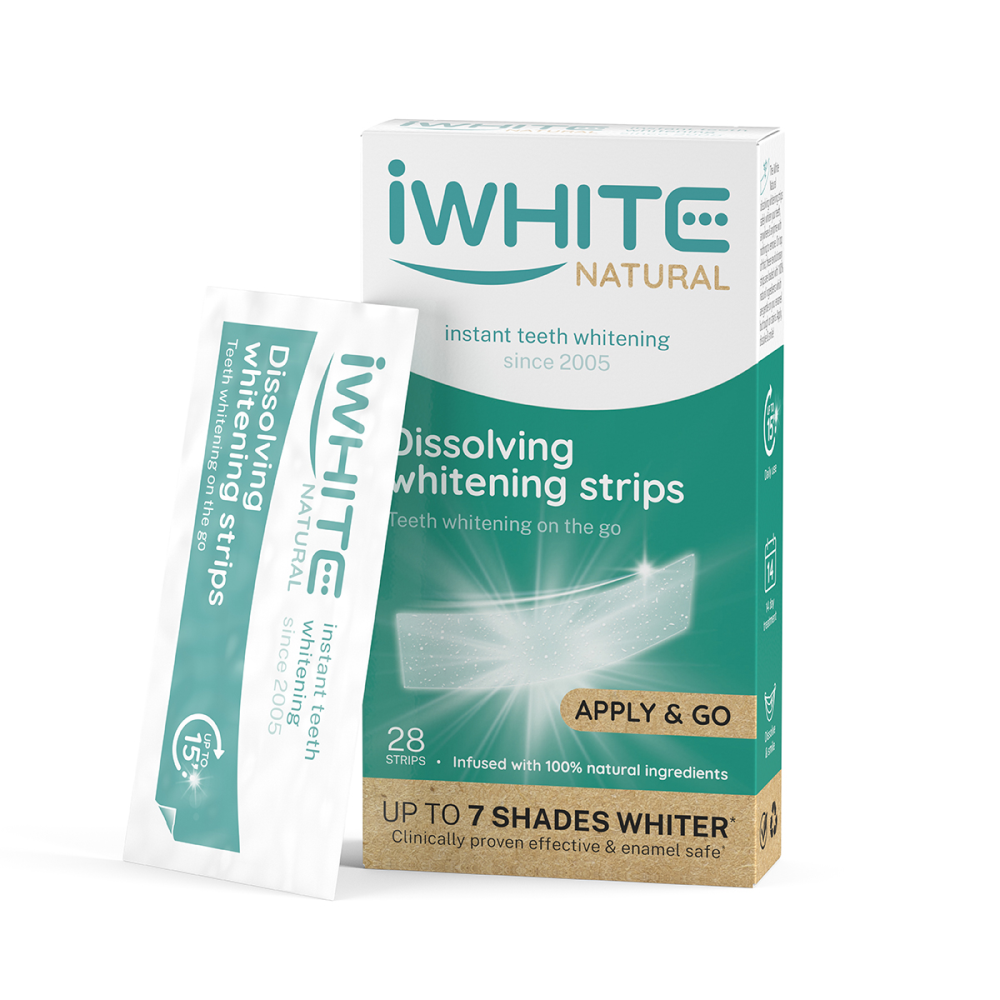 iWhite Natural Dissolving Str (liukenevat valkaisuliuskat) 28 Kpl — iWhite