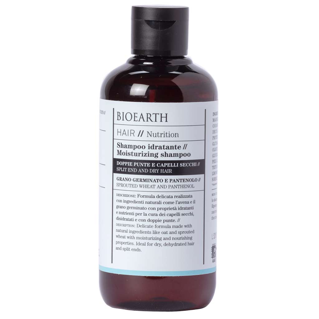 Bioearth Hair 2.0 Moisturizing Shampoo Kosteuttava shampoo kuiville hiuksille 25