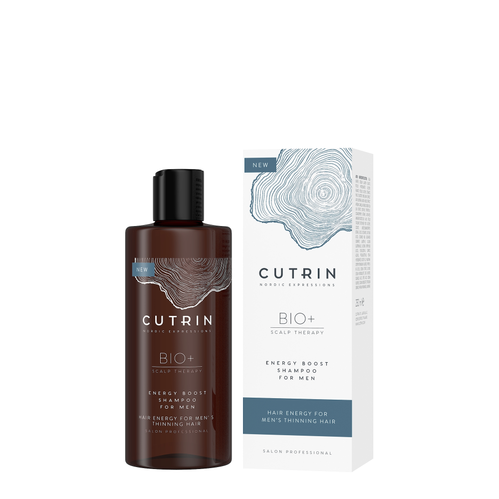 Cutrin Bio+ Energy Boost Shampoo For Men miesten hiustenlähtöön 250 ml — Cutrin