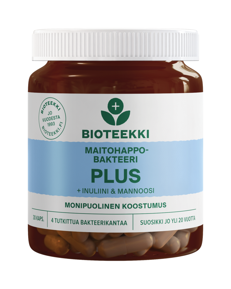 Bioteekki Maitohappobakteeri Plus kapseli 30 kpl — Bioteekin