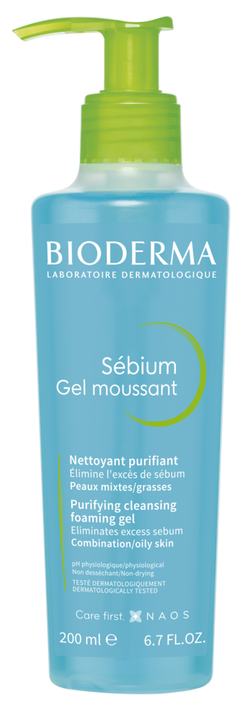 Bioderma Sebium Gel Moussant cleansing pump 200 ml