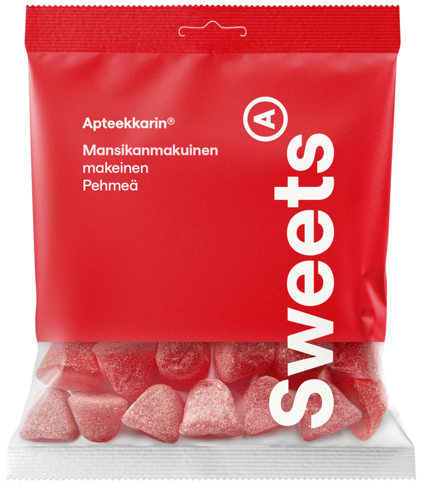 Apteekkarin pehmeä mansikkamakeinen 60 g — Olo-apteekki
