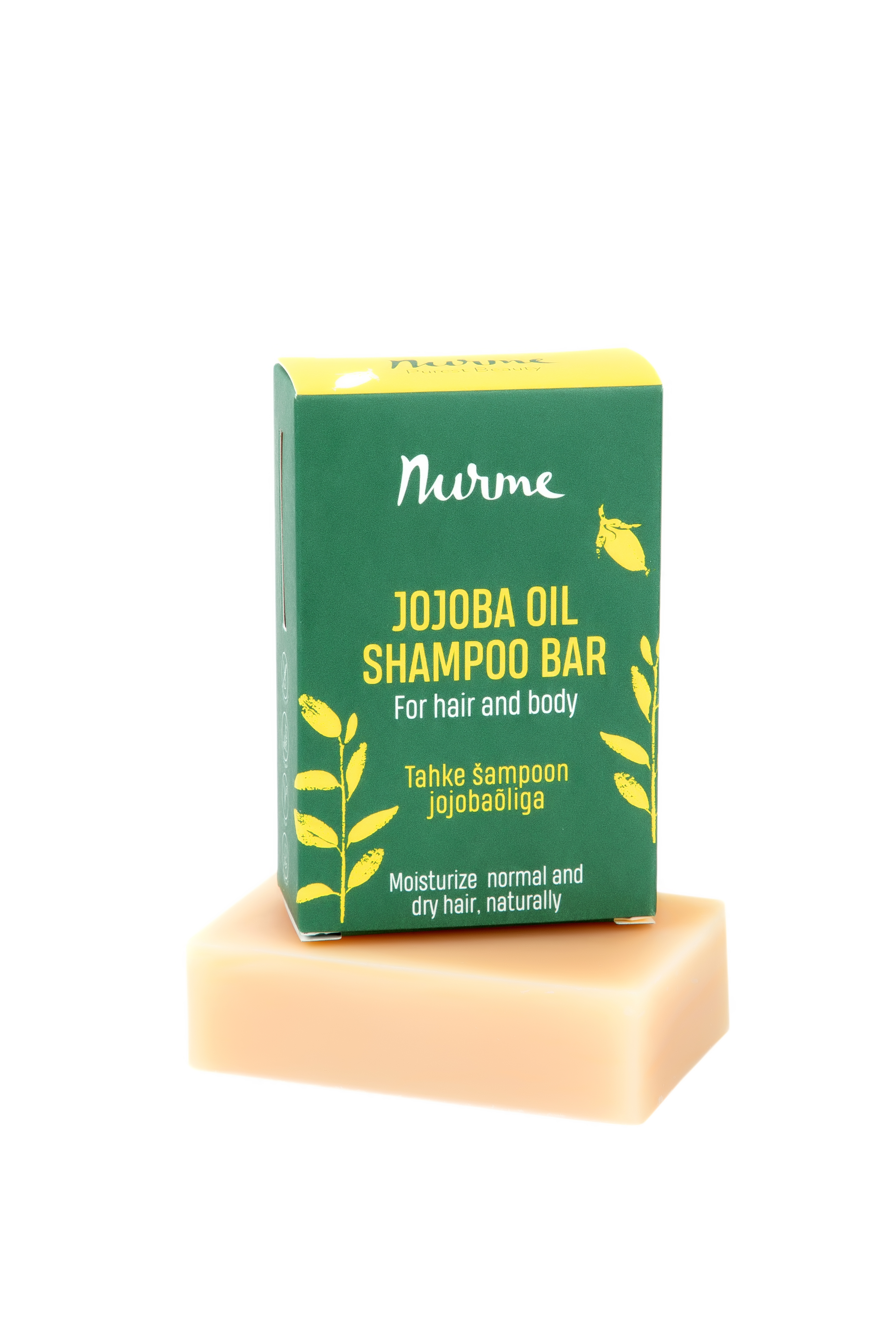 Nurme Jojoba Oil Shampoo Bar palashampoo käsitellyille hiuksille 100 g