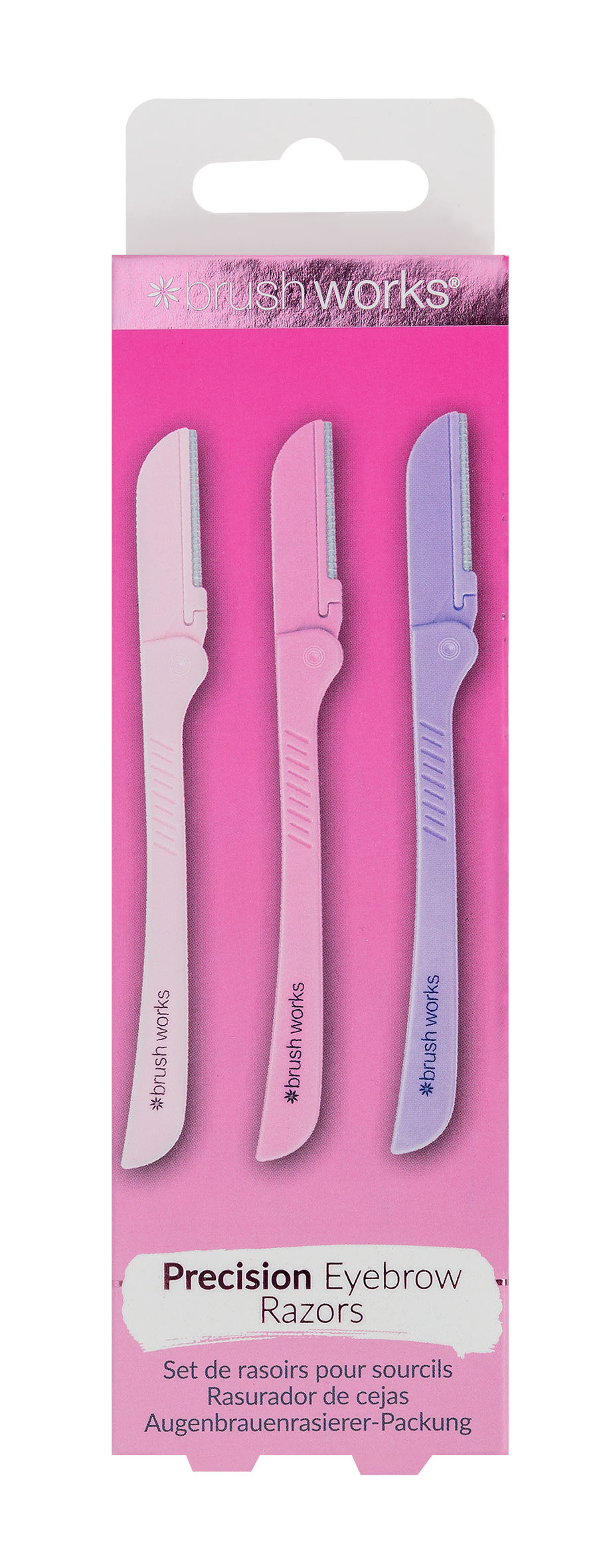 Brushworks Precision Eyebrow Razor (Pack of 3)