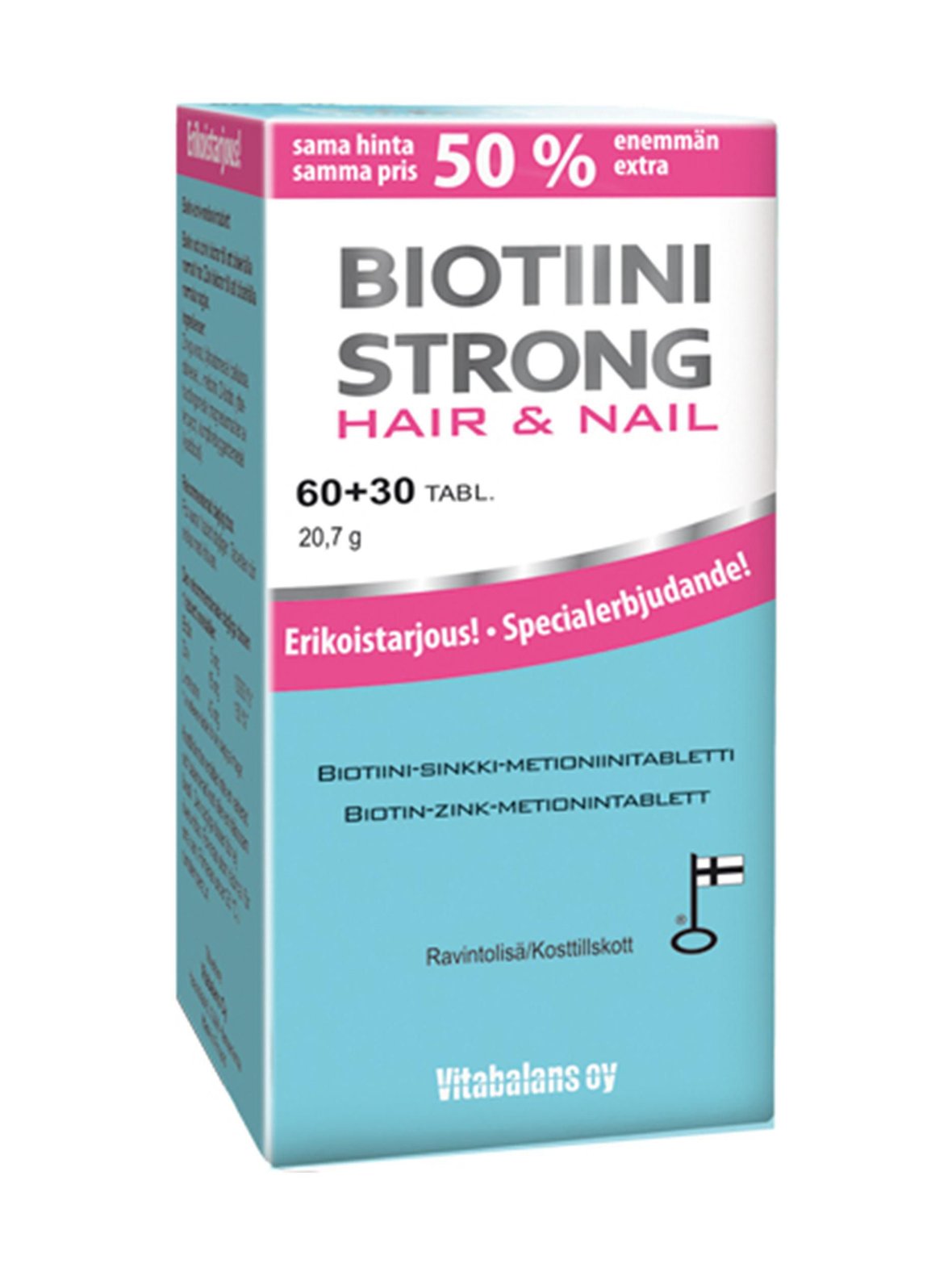 Biotin Strong Hair & Nail 90 tabl — Biotiini