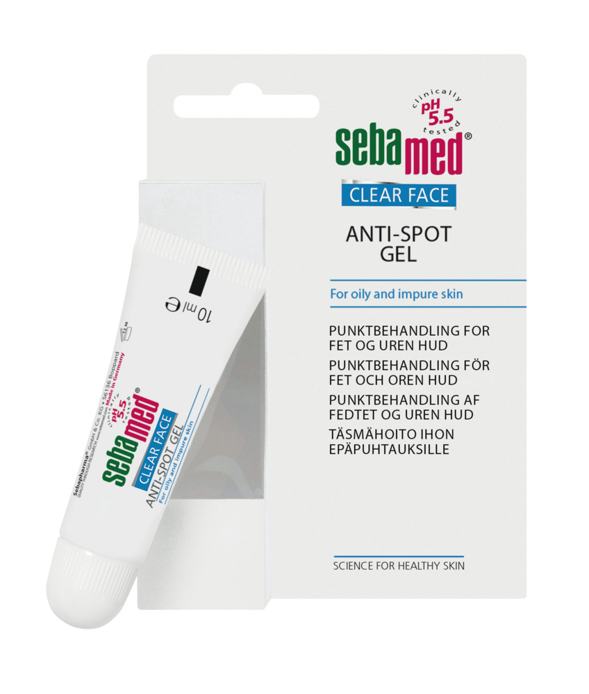 Sebamed Clear Face Anti-Spot Gel täsmähoito 10 ml finneille ja näpyille