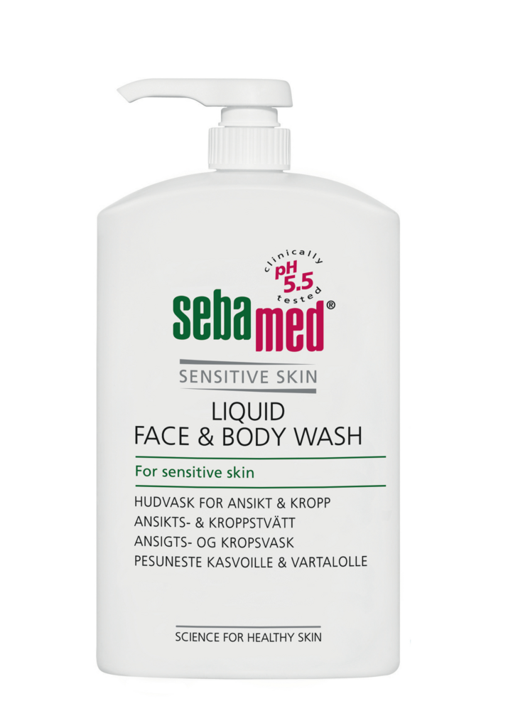 Sebamed Liquid Face&Body Wash pesuneste 1000 ml pumppupullo