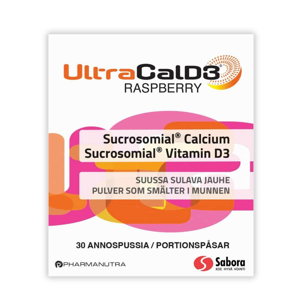 UltraCal D3 Raspberry annospussi 30 kpl — Olo-apteekki