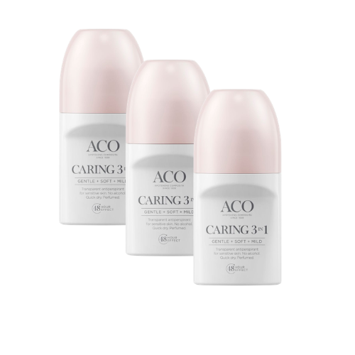 Aco Body Deo Caring 3 in 1 3x50 ml säästöpakkaus