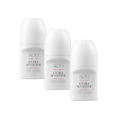 Aco Body Spc Deo Extra Sensitive 3x50 ml säästöpakkaus