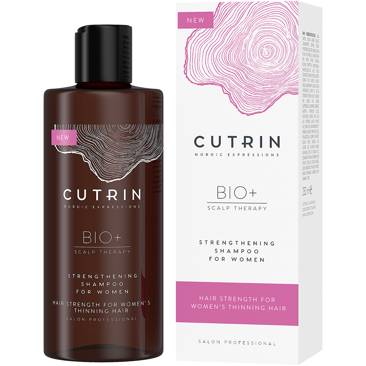 Cutrin Bio+ Strenghtening Shampoo For Women naisten hiusten kasvatukseen 250 ml — Cutrin