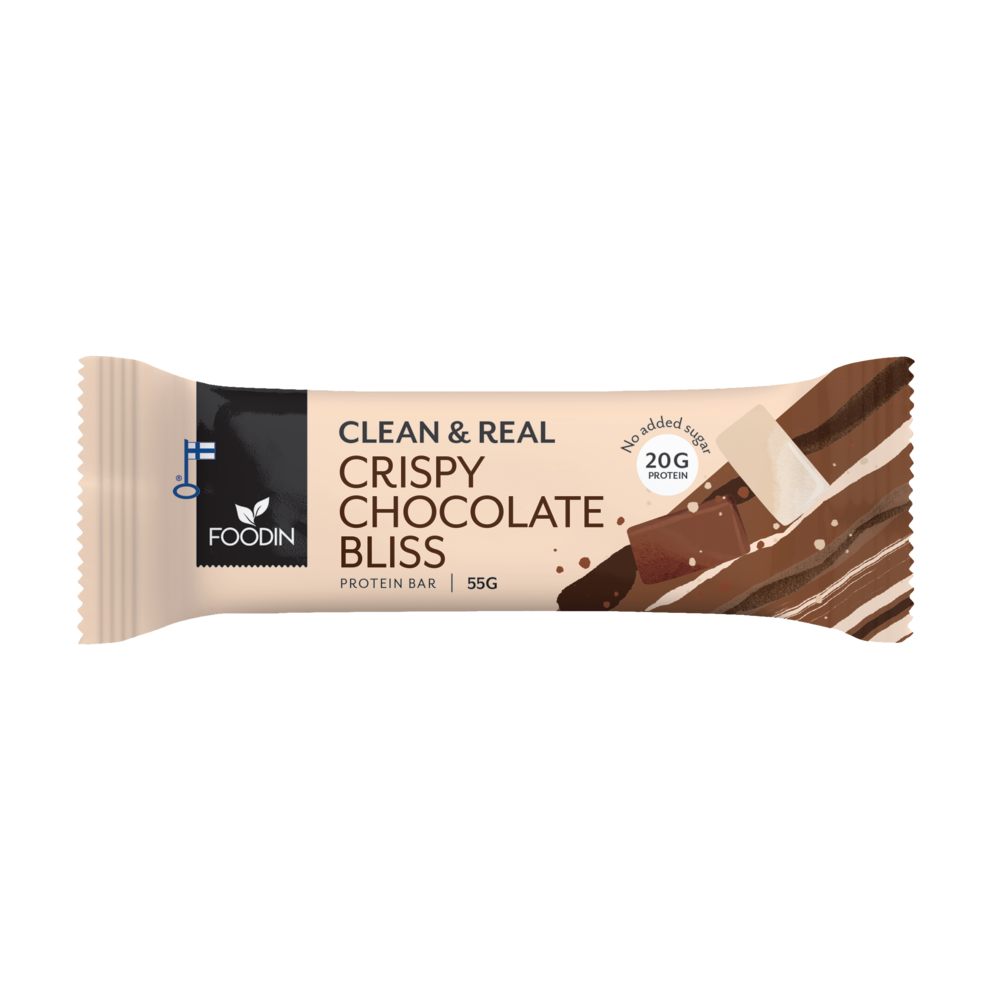 Foodin Clean & Real Protein bar Crispy Chocolate Bliss 55g