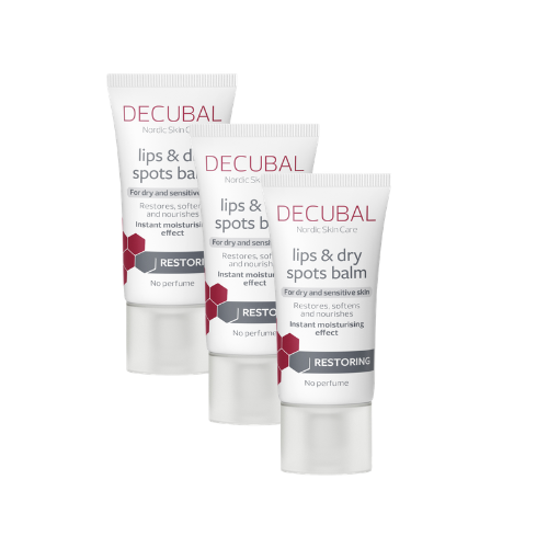 Decubal Lips & Dry Spots Balm 3x30 ml voide säästöpakkaus