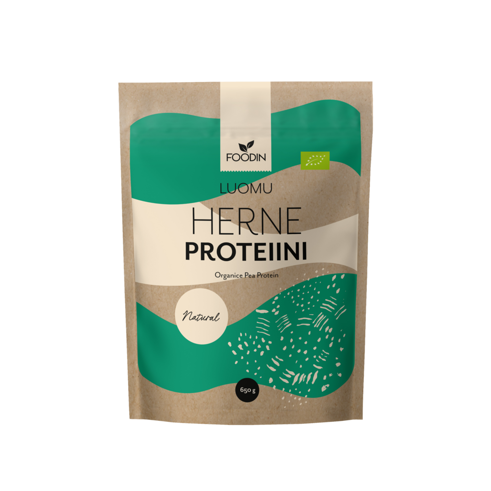 Foodin Herneproteiinijauhe, Maustamaton, Luomu 650g