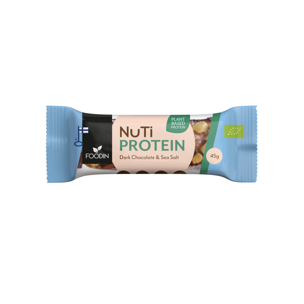 Foodin NUTI Dark Chocolate & Sea Salt, Luomu 35g