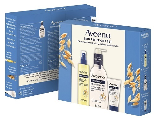 Aveeno Skin Relief lahjapakkaus 300ml + 200 ml + 75 ml