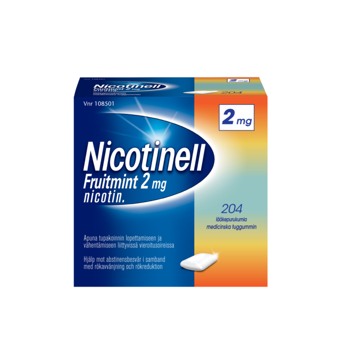 NICOTINELL FRUITMINT 2 mg 204 fol lääkepurukumi-13
