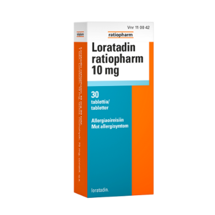 LORATADIN RATIOPHARM 10 mg 30 fol tabletti-13
