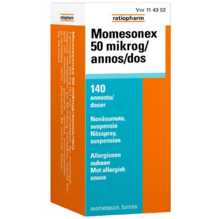 MOMESONEX 50 mikrog/annos 140 annosta nenäsumute, suspensio sumutepumppu-13