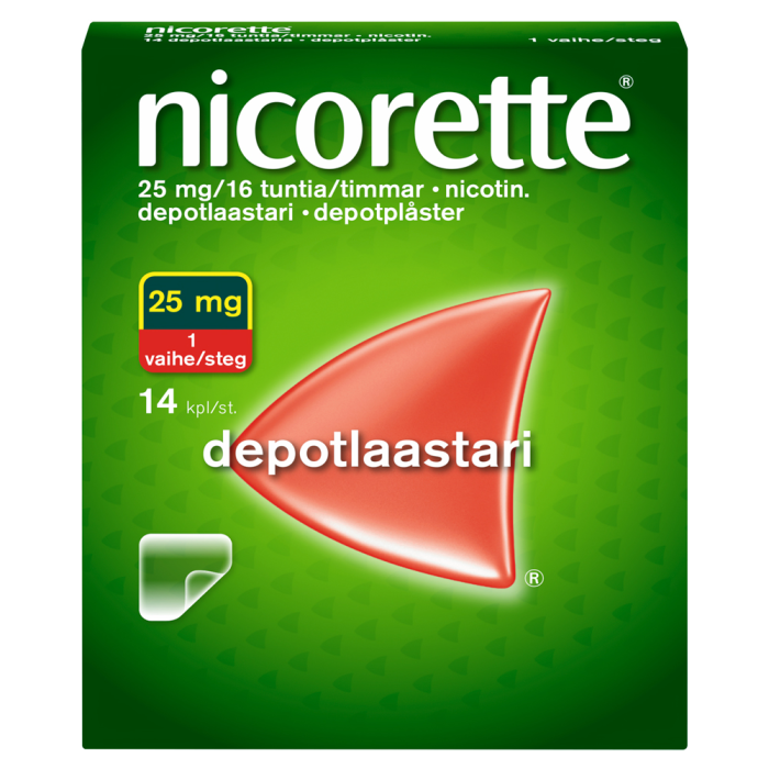Nicorette 25 mg/16 h pitkävaikutteinen laastari 14 kpl -13