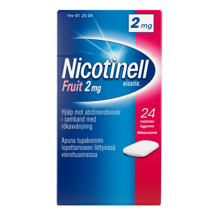 Nicotinell Fruit 2 mg 24 kpl lääkepurukumi-13