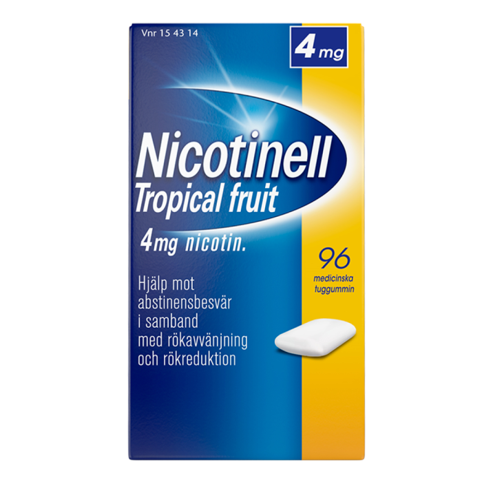 Nicotinell Tropical fruit 4 mg 96 kpl lääkepurukumi-13