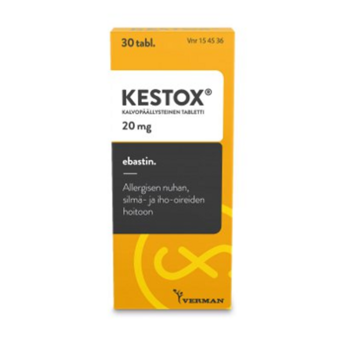 KESTOX 20 mg 30 fol tabletti, kalvopäällysteinen-13