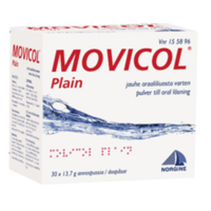 MOVICOL PLAIN 30 kpl jauhe oraaliliuosta varten, annospussi-13