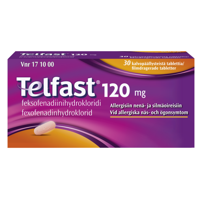 TELFAST 120 mg 30 fol tabletti, kalvopäällysteinen-13