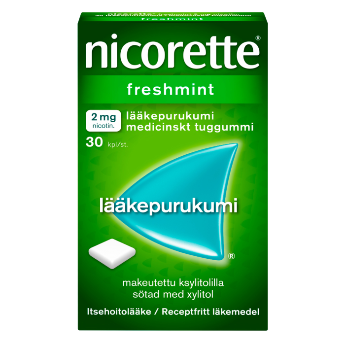 Nicorette Freshmint 2 mg 30 kpl lääkepurukumi-13