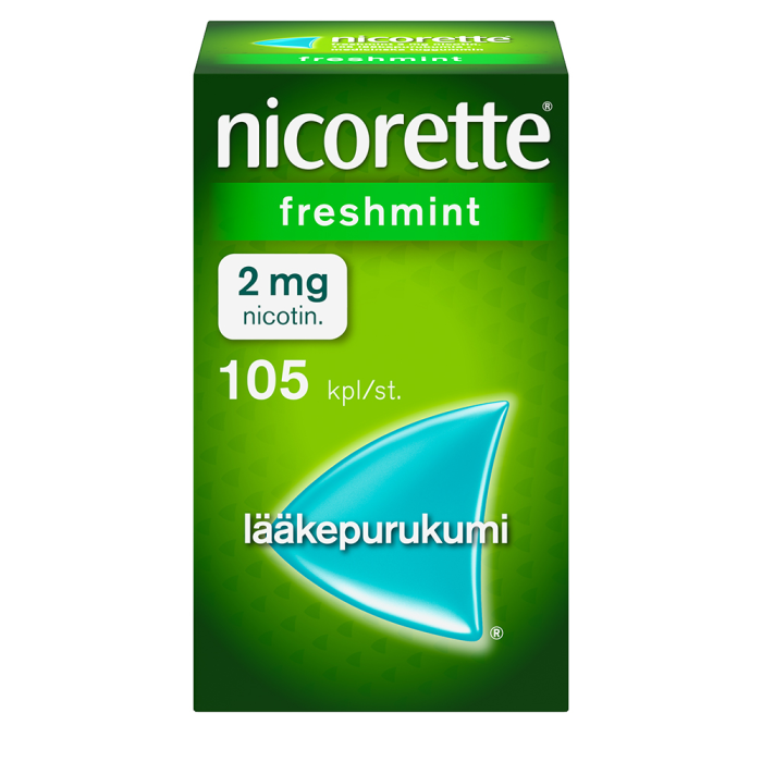 Nicorette Freshmint 2 mg 105 kpl lääkepurukumi-13