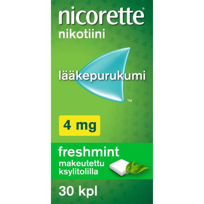 Nicorette Freshmint 4 mg 30 kpl lääkepurukumi-13