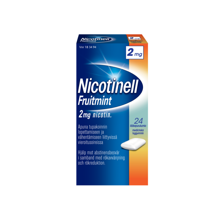 NICOTINELL FRUITMINT 2 mg 24 fol lääkepurukumi-13