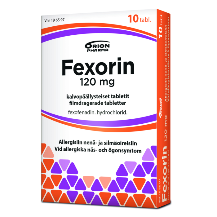 FEXORIN 120 mg 10 fol tabl, kalvopääll-13