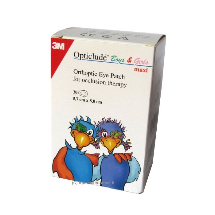 3M Opticlude Boy & Girl Maxi kuvioitu 5,7 x 8,2 cm 30 kpl-13