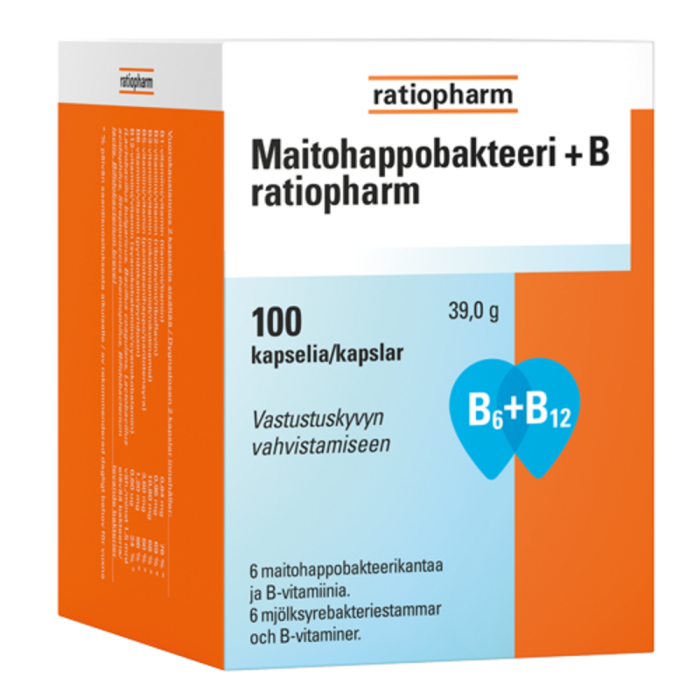Maitohappobakteeri + B Ratiopharm 100 kaps-13