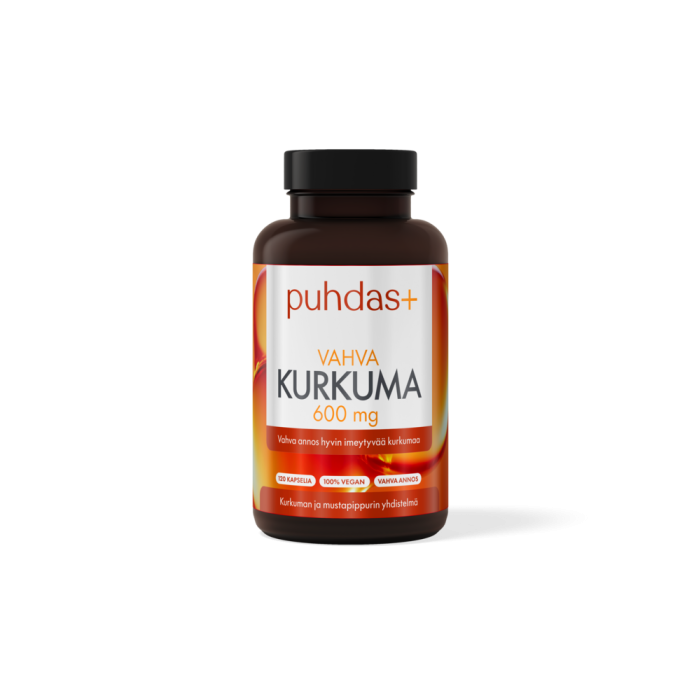 Puhdas+ Vahva Kurkuma 600 mg 120 vegekaps-13