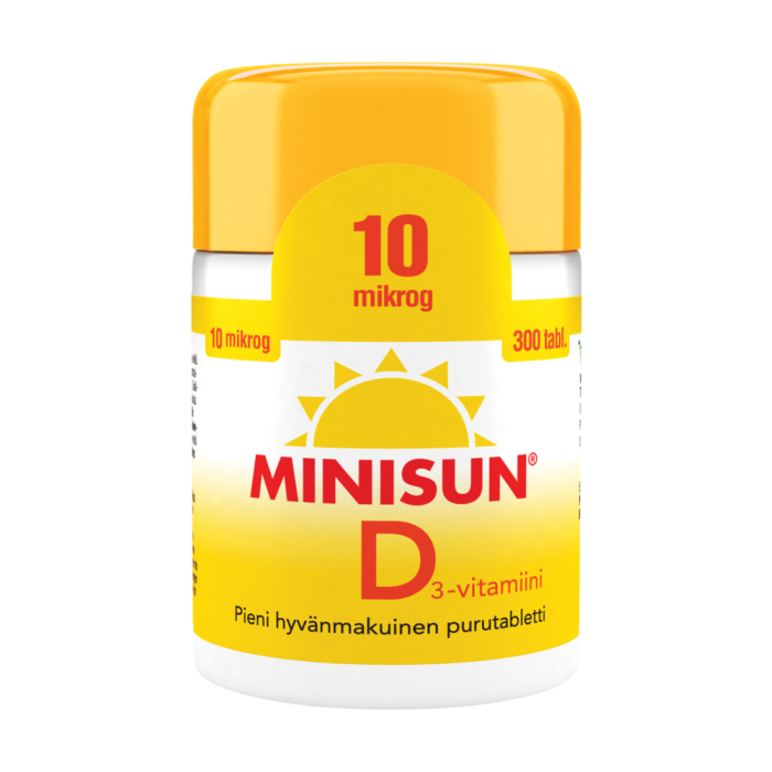 Minisun D-Vitamiini 10 mikrog 300 purutabl-13