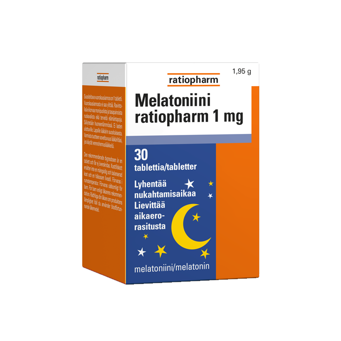 Melatoniini Ratiopharm 1mg 30 tabl-13