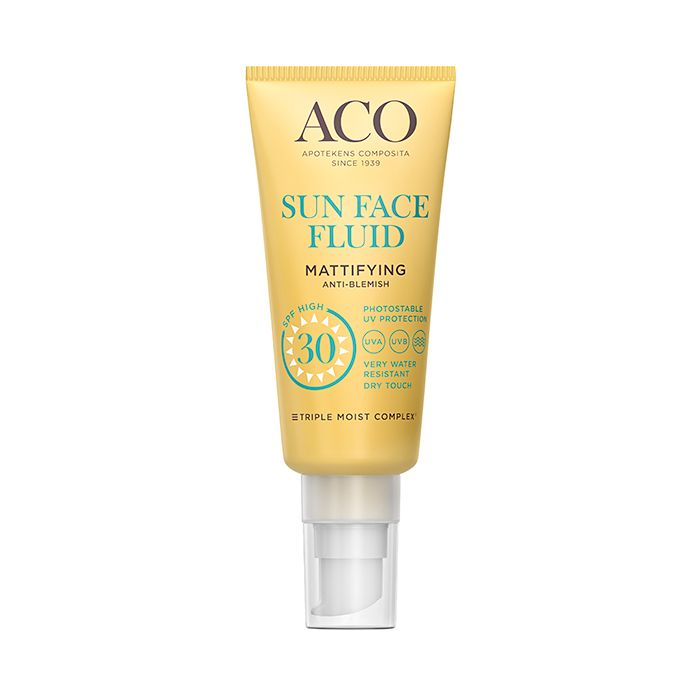 Aco Sun Face Fluid Mattifying spf 30 40 ml-13