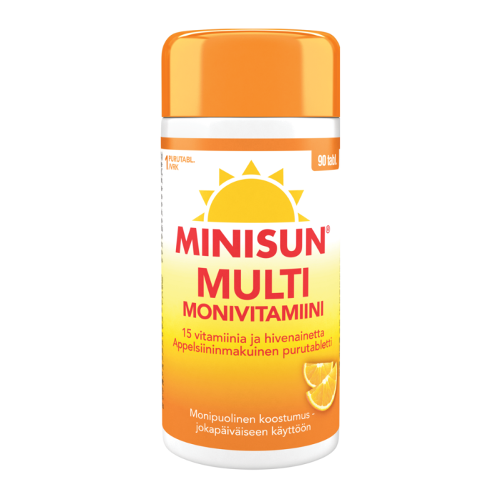 Minisun Monivitamiini Multi appelsiini 90 tabl-13