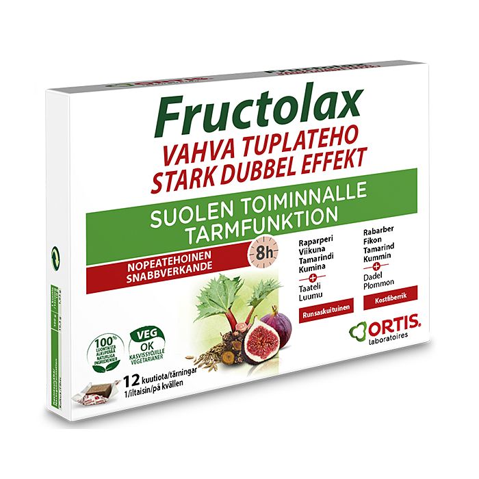 Fructolax Vahva Tuplateho kuutio 12 kpl | Olo-apteekki