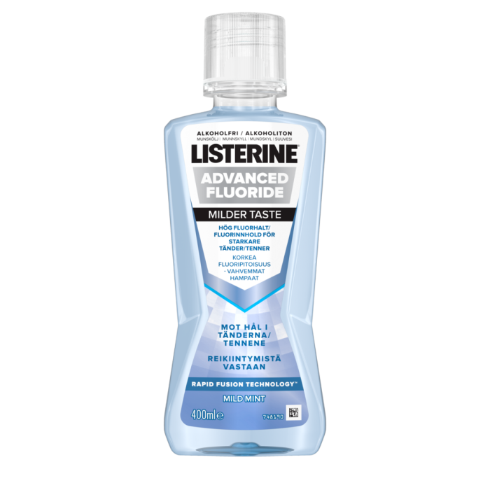 Listerine Advanced Fluoride Milder Taste 400 ml-13